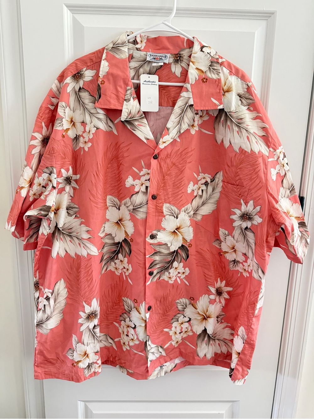 Pacific Legend NWT Made Hawaii 100% Cotton 4XL Aloha Floral Shirt